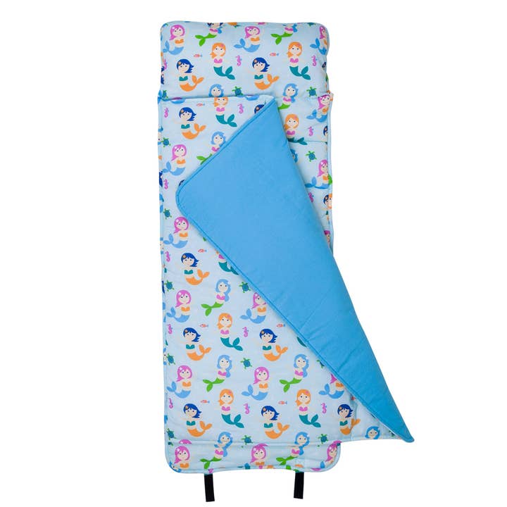 Wildkin - Venta al por mayor Colchoneta de siesta - Niños y bebés - Mermaids - Alfombrilla para siesta, color azul3