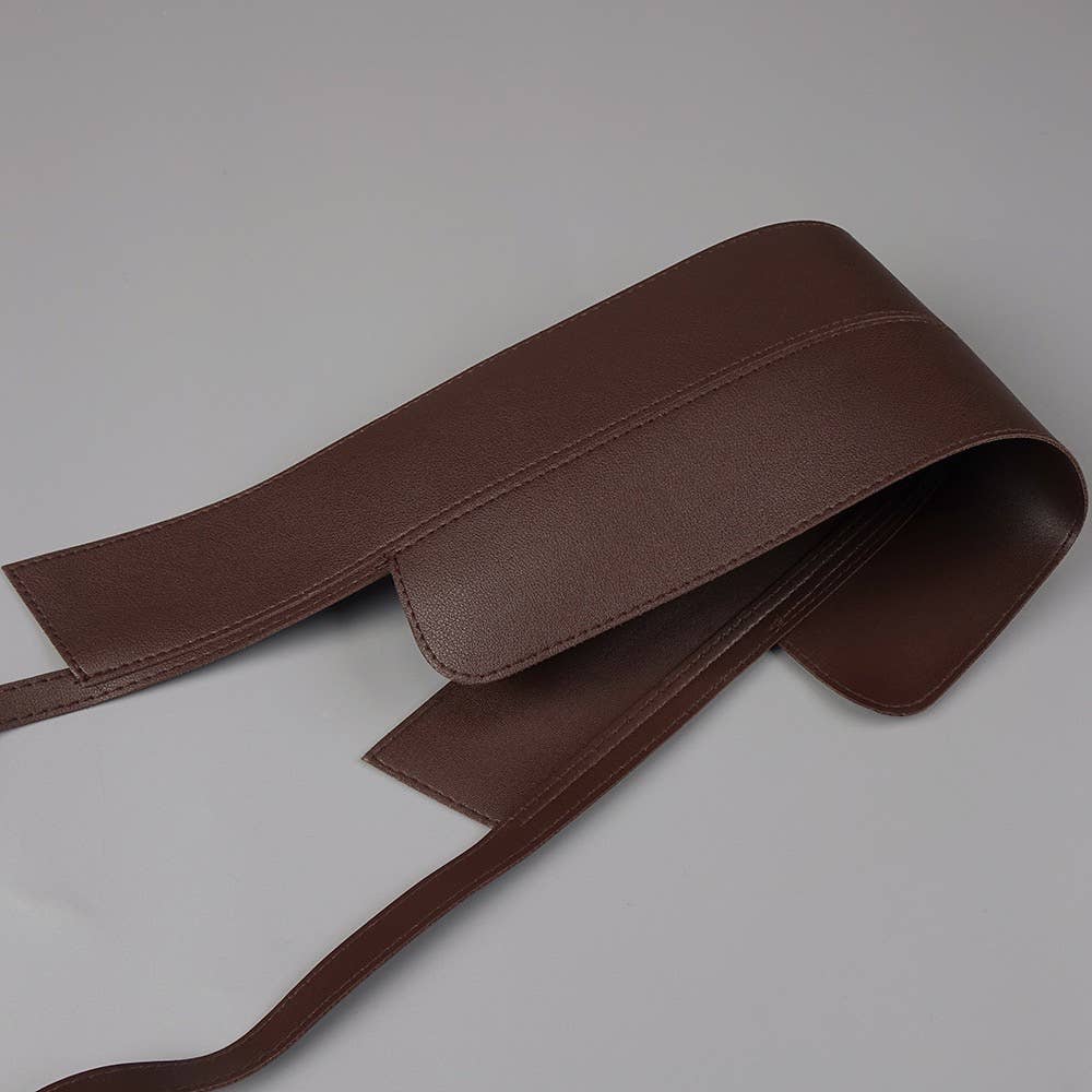 DR316 Elegant Chocolate Gathered Waist Maxi Dress for wholesale on Faire16