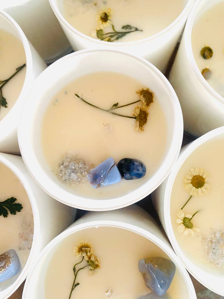 Calm - Reiki + Crystal Infused Candle for wholesale by Inner Light Collective