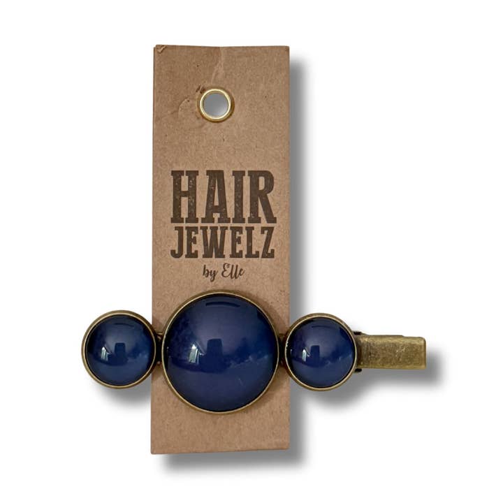Colourclip Alligator "Dark Blue" for wholesale by Hairjewelz by Elle