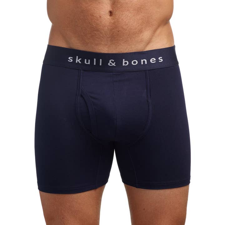 Just the Bones Boxer Brief Midnight for wholesale by Skull & Bones