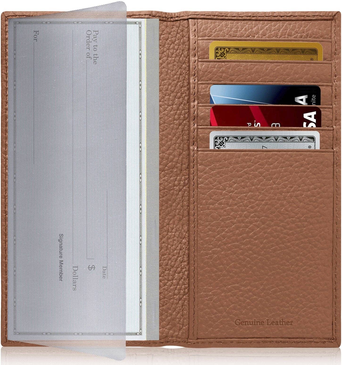 Access Denied Accessories - Wholesale Wallet - Unisex - Genuine Leather Checkbook Cover For Women &Men RFID Blocking54