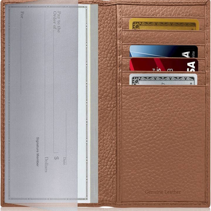 Access Denied Accessories - Wholesale Wallet - Unisex - Genuine Leather Checkbook Cover For Women &Men RFID Blocking54