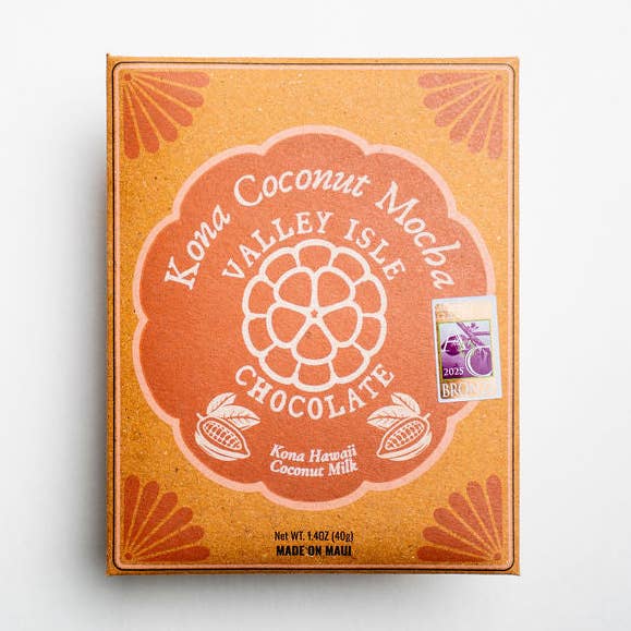 Kona Coconut Mocha 10 Case for wholesale by Valley Isle Chocolate