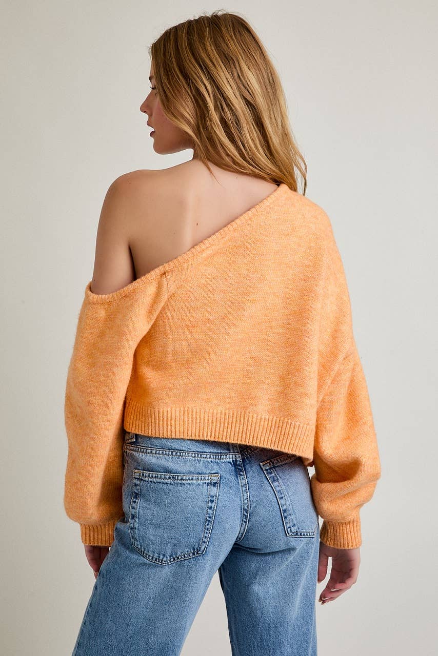 LE LIS - Wholesale Knit Sweater - Women's - ASYMMETRICAL SHOULDER SWEATER TOP16