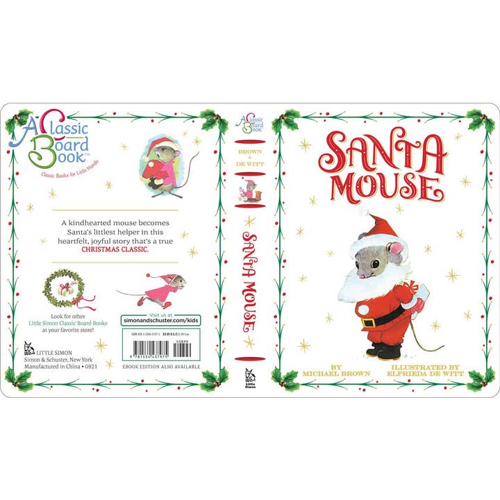 Simon & Schuster - Wholesale Baby & Toddler Book (0-2) - Santa Mouse by Michael Brown1