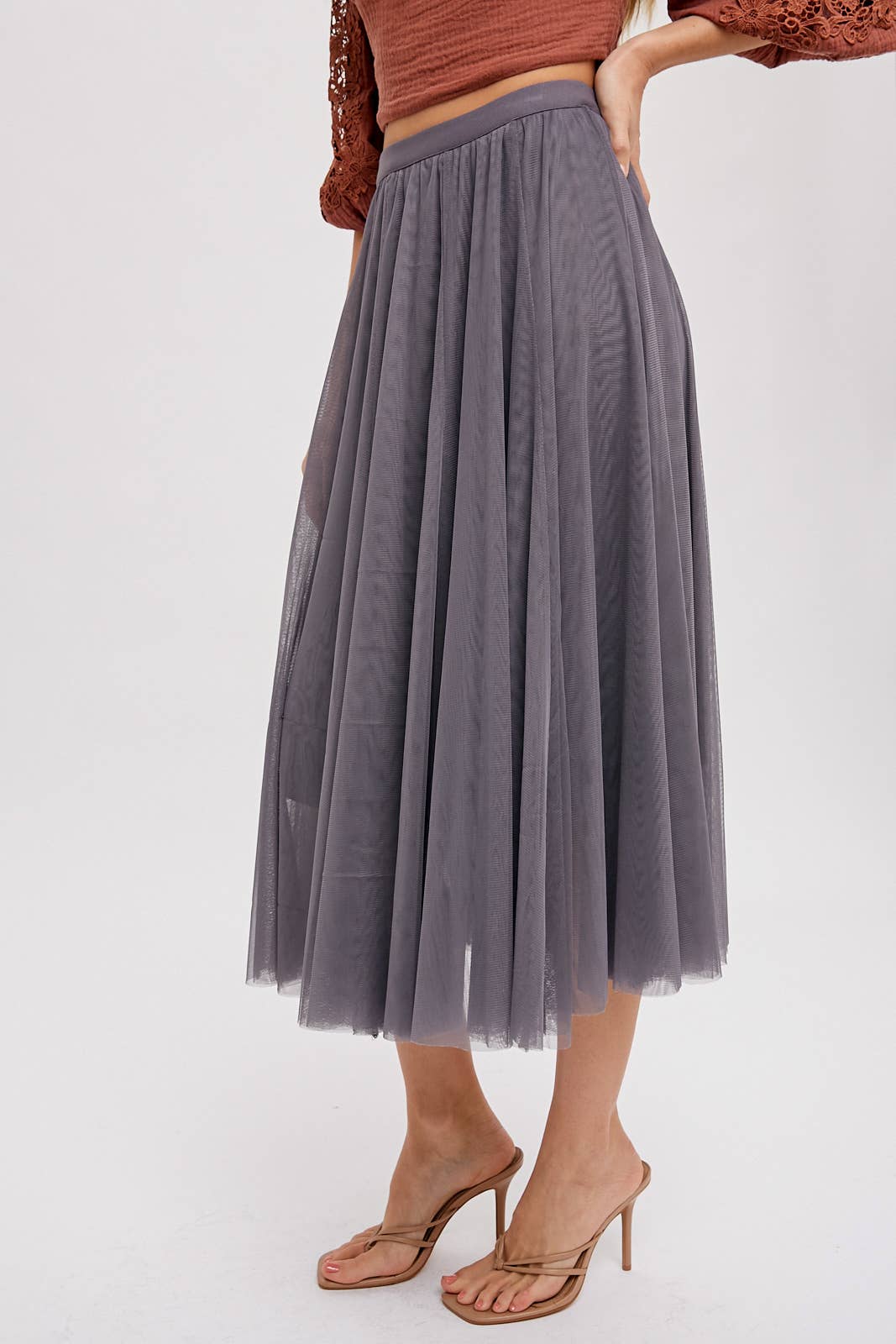 Bluivy - Wholesale Skirt - Women's - TULLE MIDI SKIRT28