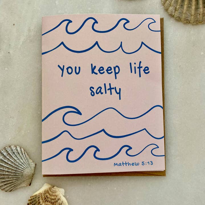 Salt of the Earth Card | Christian Appreciation Card for wholesale by Catholic Card Co.