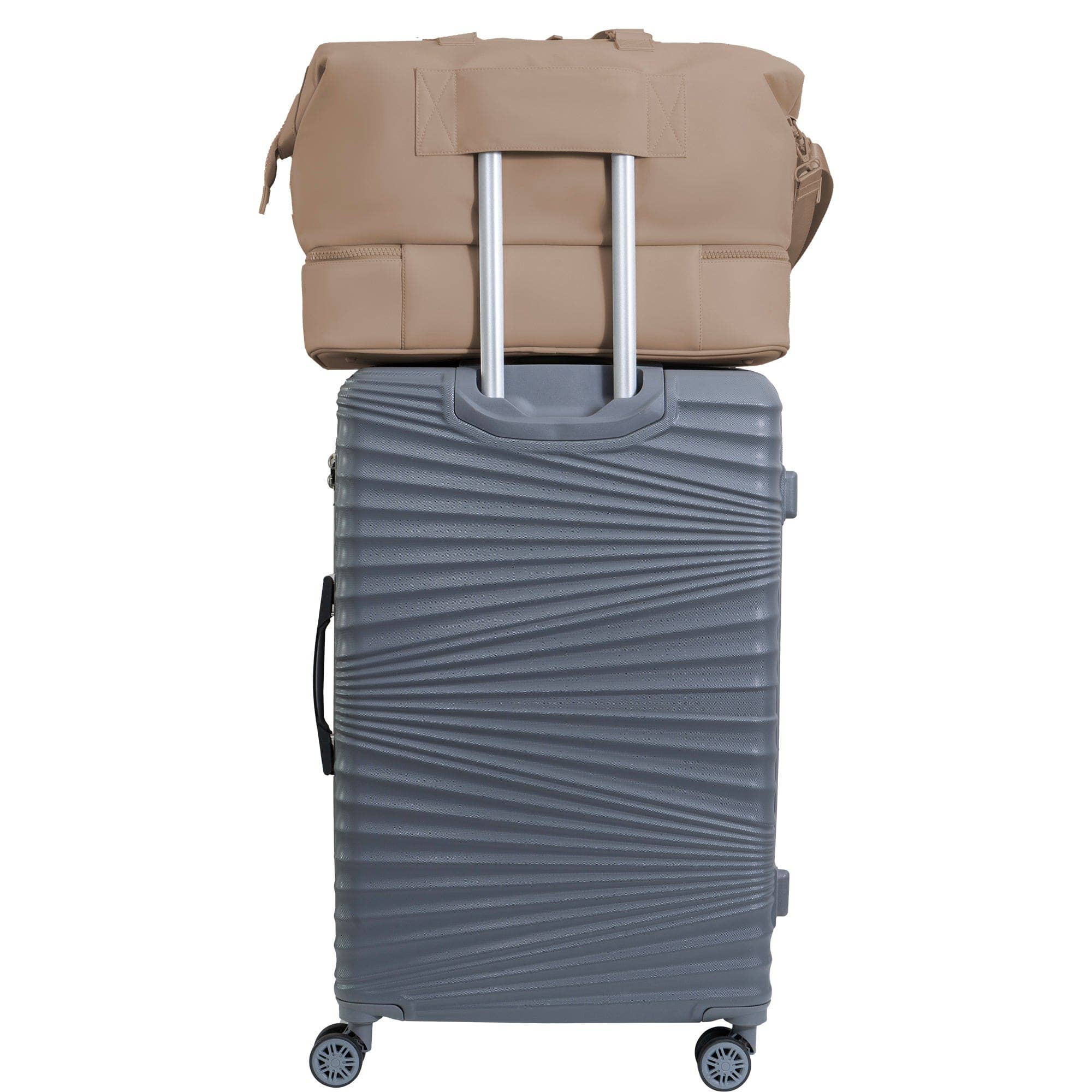 Magid - Wholesale Weekender Bag - Women's - Max Studio Sport Nylon & Faux Leather Drop Bottom Duffel Bag106