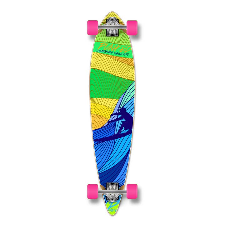 Yocaher Pintail Complete Longboard - Surf's Up for wholesale by Yocaher Skateboards
