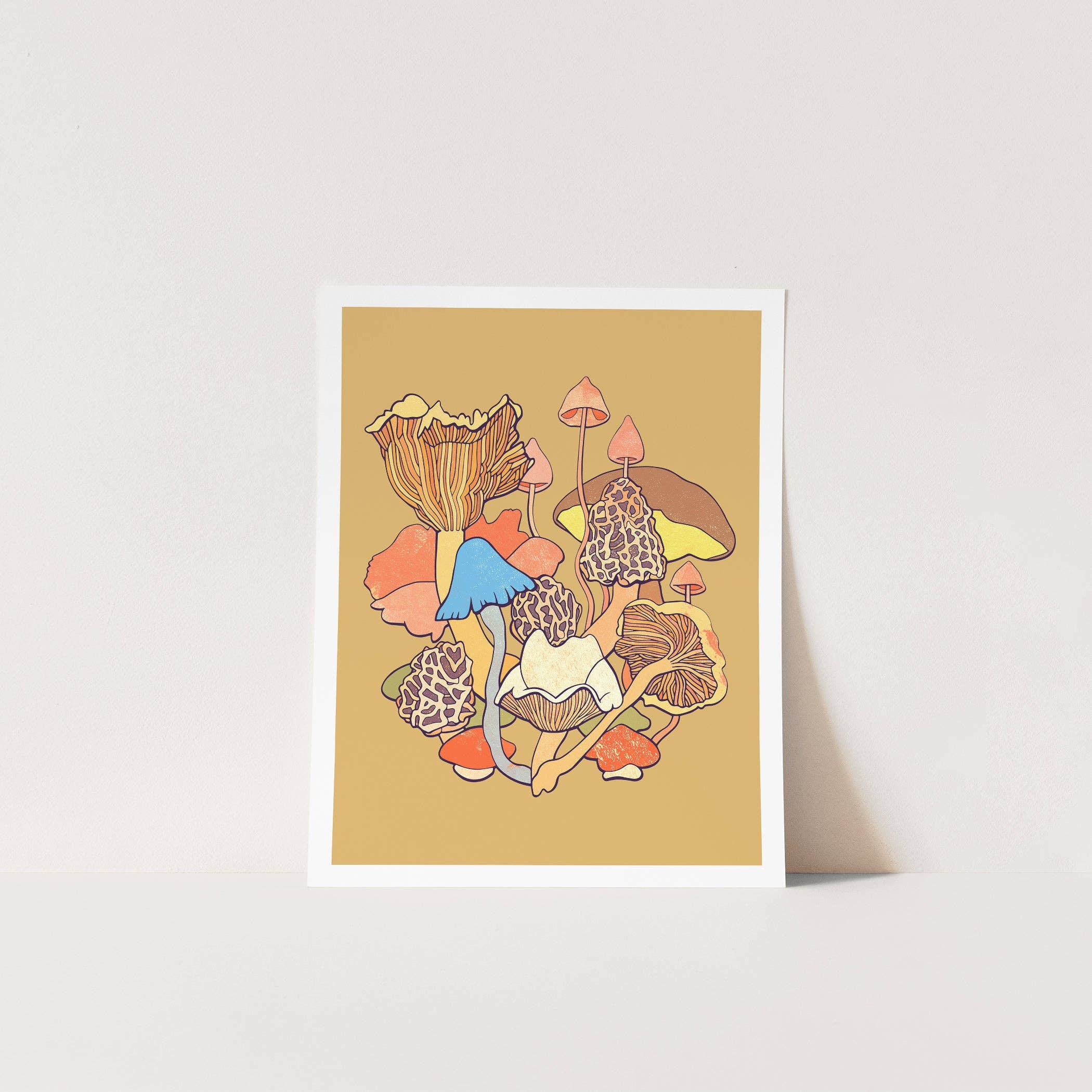 Renee Staeck - Wholesale Art Print - MIJITA MUSHROOMS Vibrant Giclée Art Print by Renée Staeck1