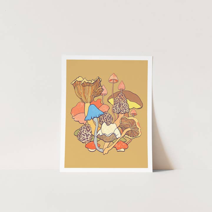 Renee Staeck - Wholesale Art Print - MIJITA MUSHROOMS Vibrant Giclée Art Print by Renée Staeck1