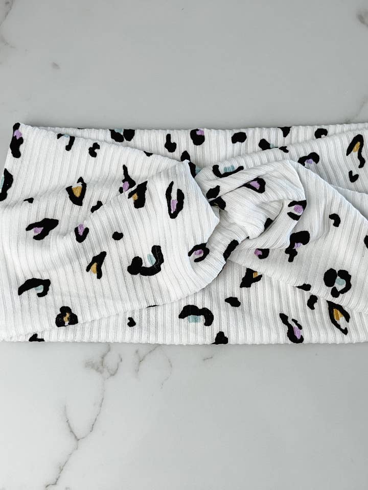 Breites Leoparden-Stirnband für Damen, Haarschmuck, Turban für den Großhandel von Gingerly Sewn