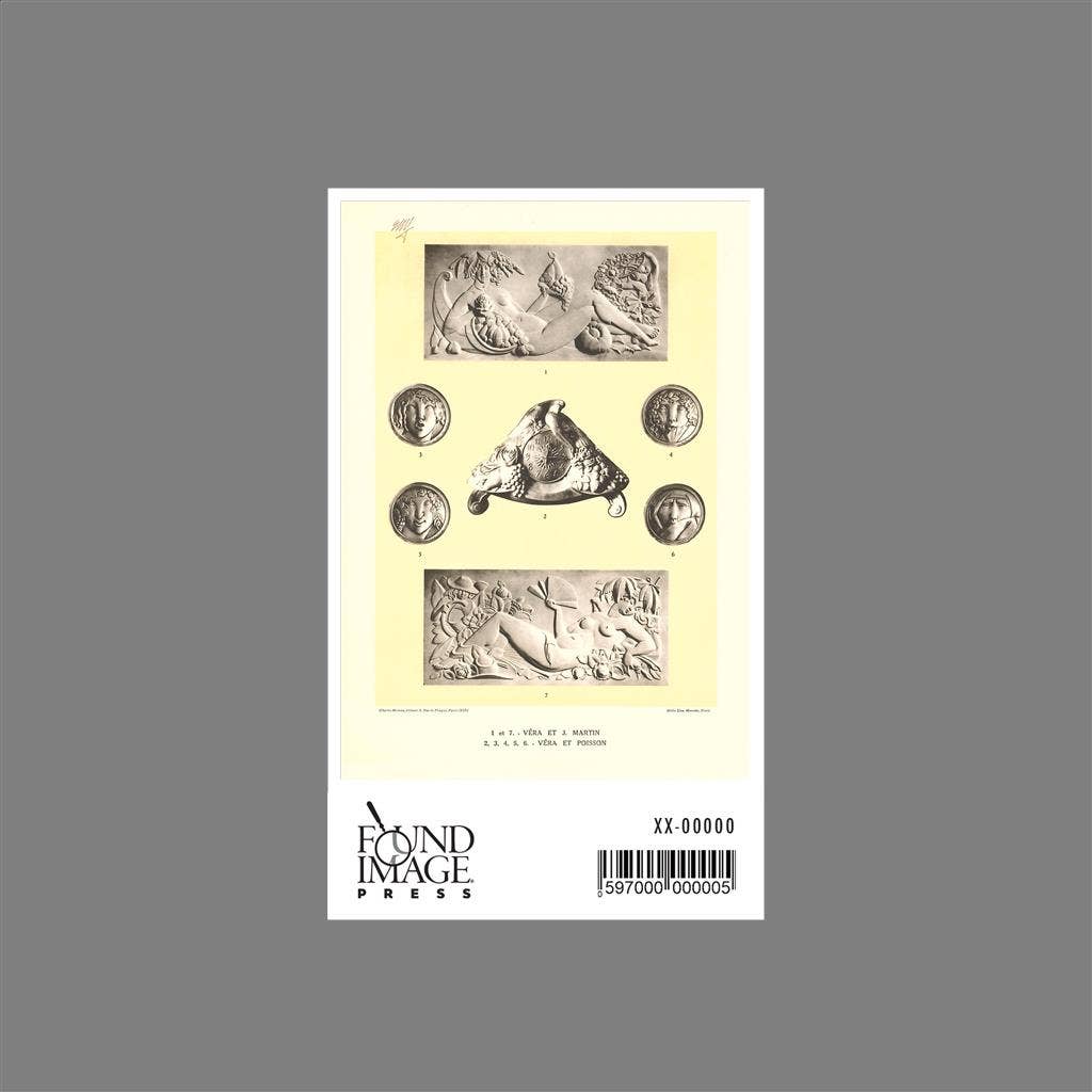 Found Image Press – wholesale Sticker – Sticker DA-719 Vera, Martin et Poisson Bas Reliefs1