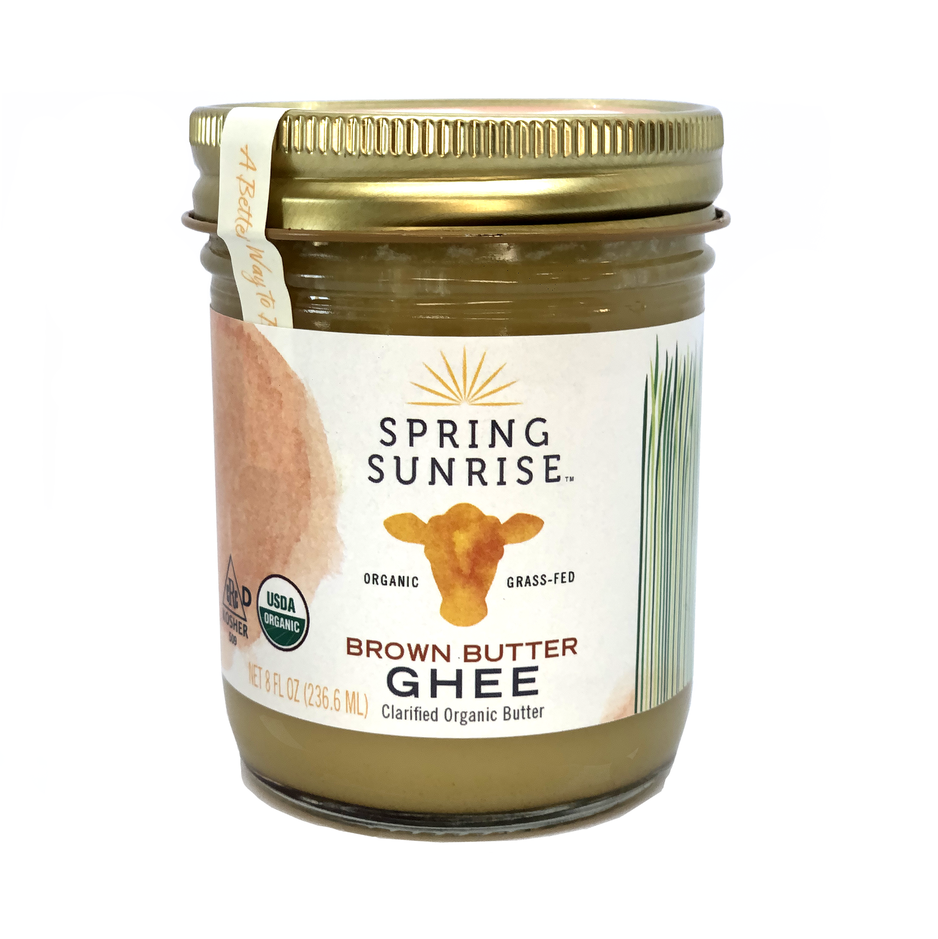 Spring Sunrise Natural Foods – wholesale Cooking oil – Brown Butter Organic Grass Fed Ghee1