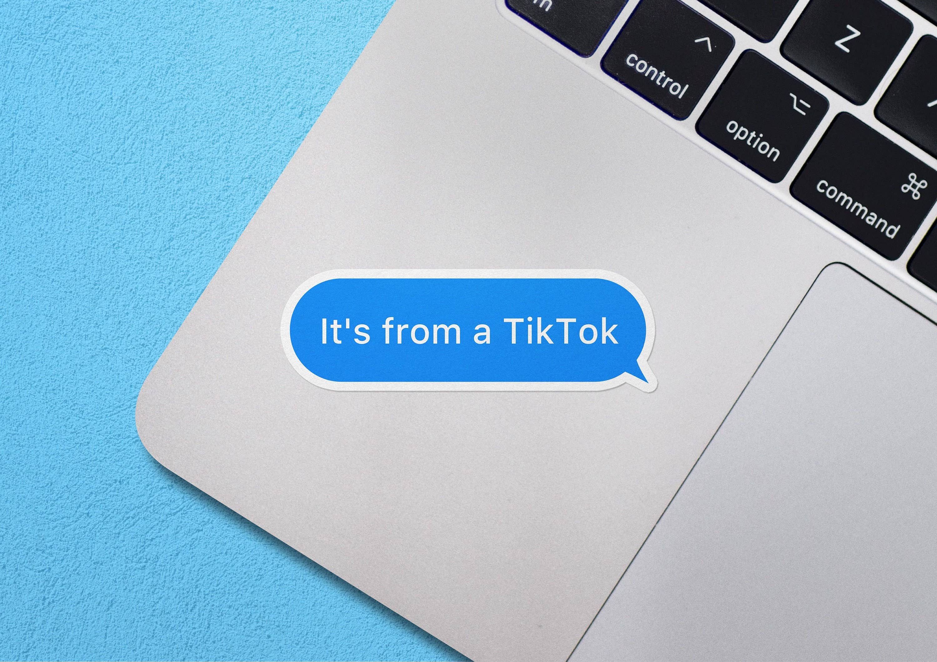 Sticker Bull - Wholesale Sticker - Its From A TikTo Sticker, TikTok, Meme Sticker, TikTok Waterproof Vinyl Sticker It's From A TikTok for Laptop, Waterbottle and, Car3