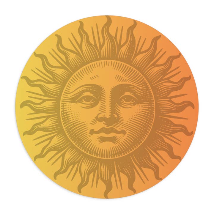 Alfombrilla Redonda Wayfinder - Sol para venta al por mayor de The Dreaming Quill