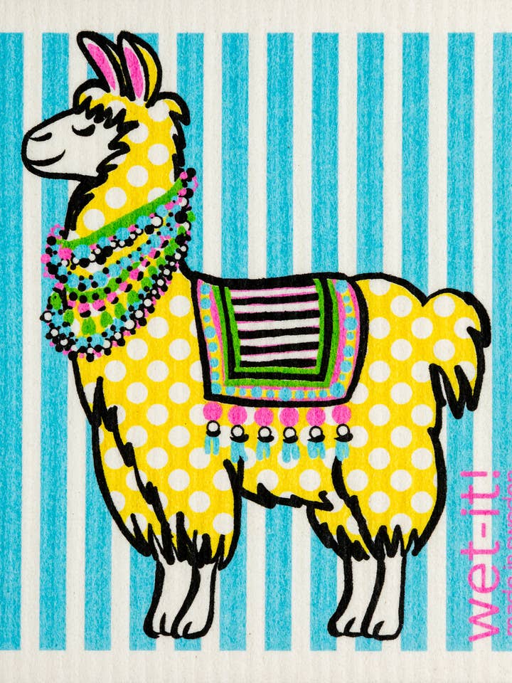Polka Llama Svensk Tyg för wholesale av Wet-it!