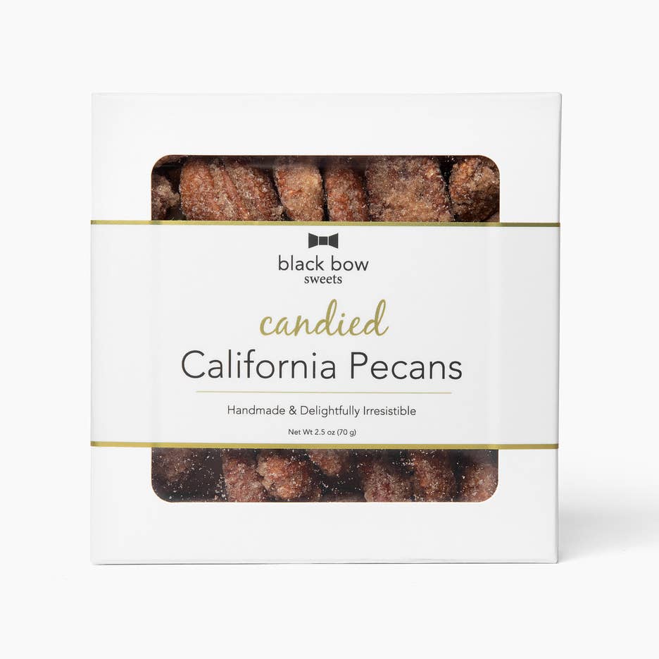 Black Bow Sweets - Wholesale Nuts -  Candied California Pecan Window Box | Cinnamon Sugar4