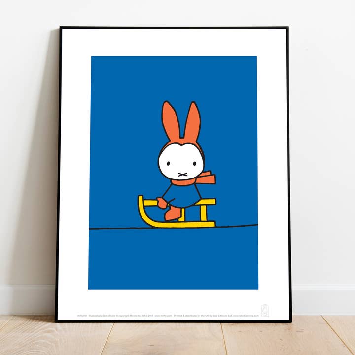 Star Editions - Wholesale Art Print - Miffy - Sledge - 11X14” Premium Art Print1