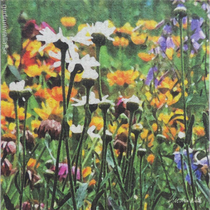 Swedish Dishcloth - Wild Flowers for wholesale by Scandinavian Specialties