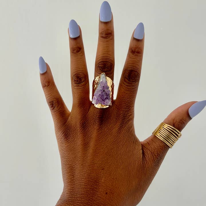 Amethyst Cluster Ring and other Purchase Wholesale amethyst ring. Free Returns & Net 60 Terms on Faire trending on Faire.