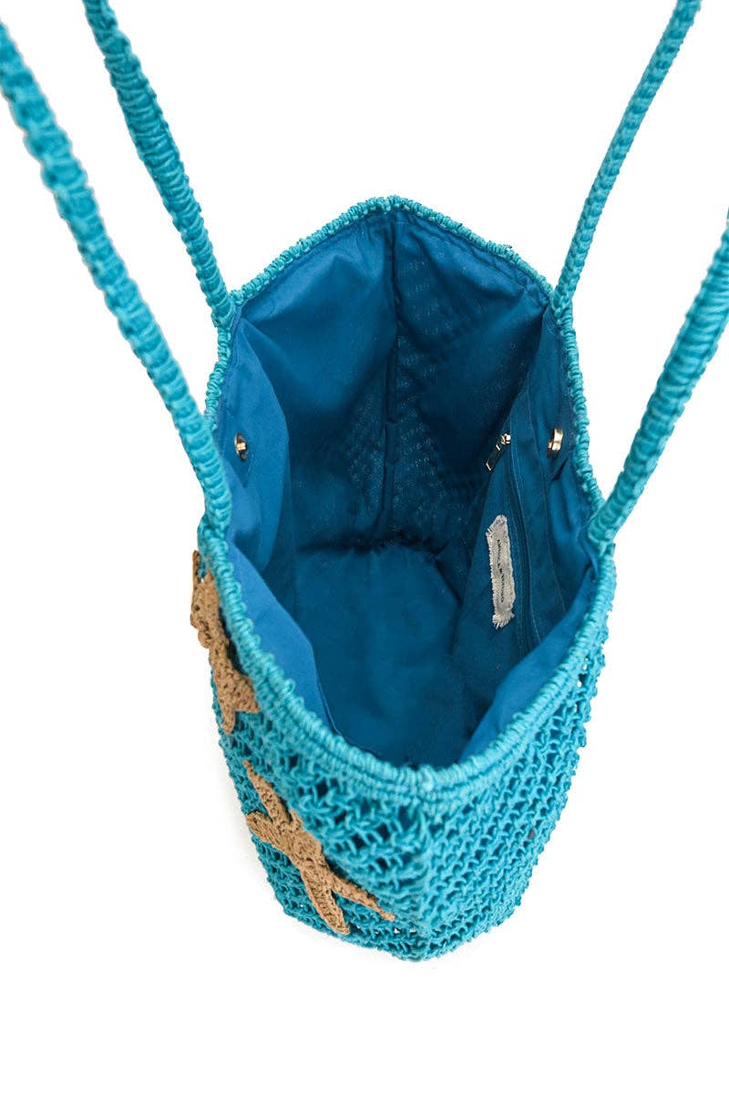 America & Beyond – wholesale Tote bag – Women's – Starry Shores Beaded Macrame Tote4