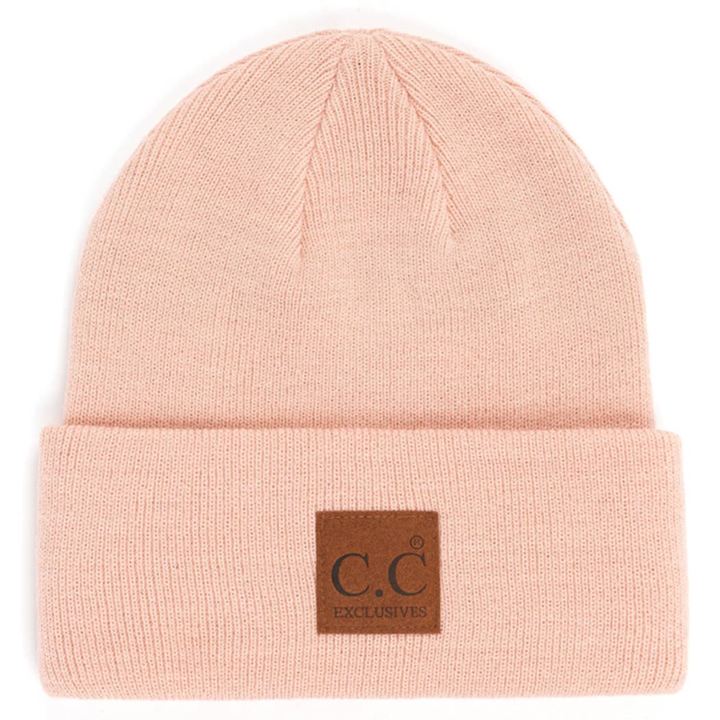 Fashion City - Wholesale Beanie - Unisex - Classic Beanie Hat with Suede Logo Patch11