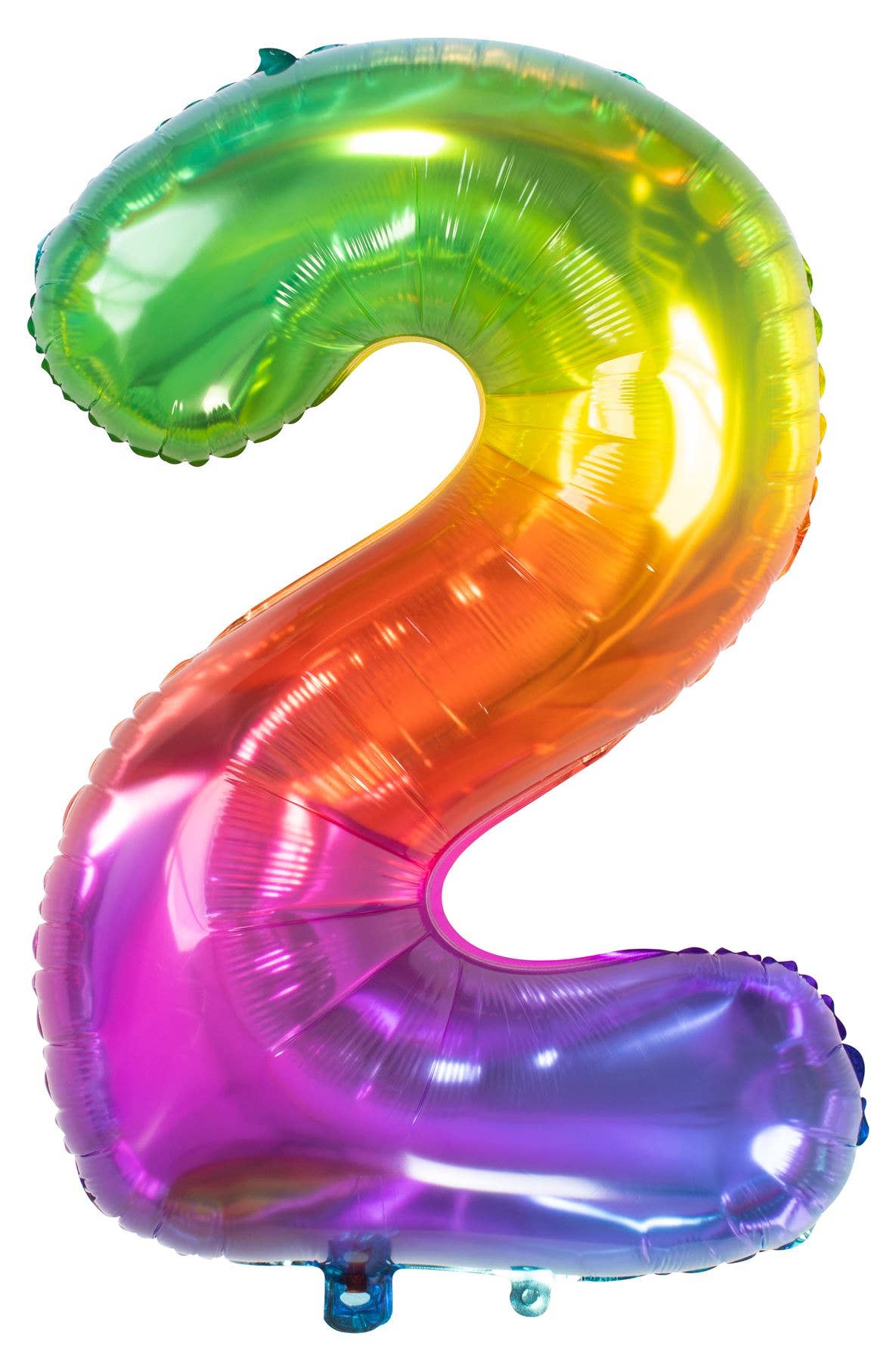 Folat – wholesale Balloon – Number 2 Yummy Gummy Rainbow Foil Balloon - 86cm0