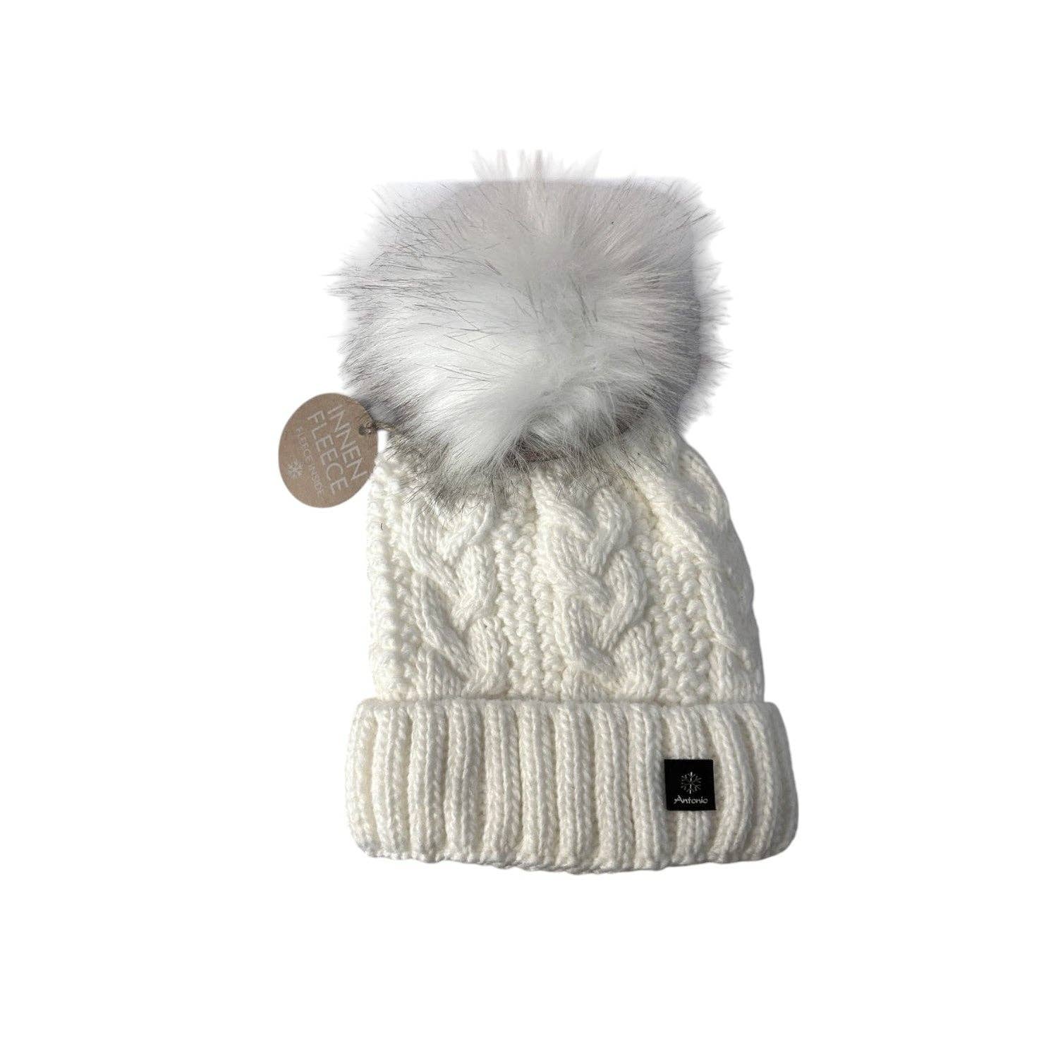 VewoTex - Wholesale Beanie - Women's - Knitted hat for women » lined winter hat with fleece » bobble hat » women's hat with cable pattern5