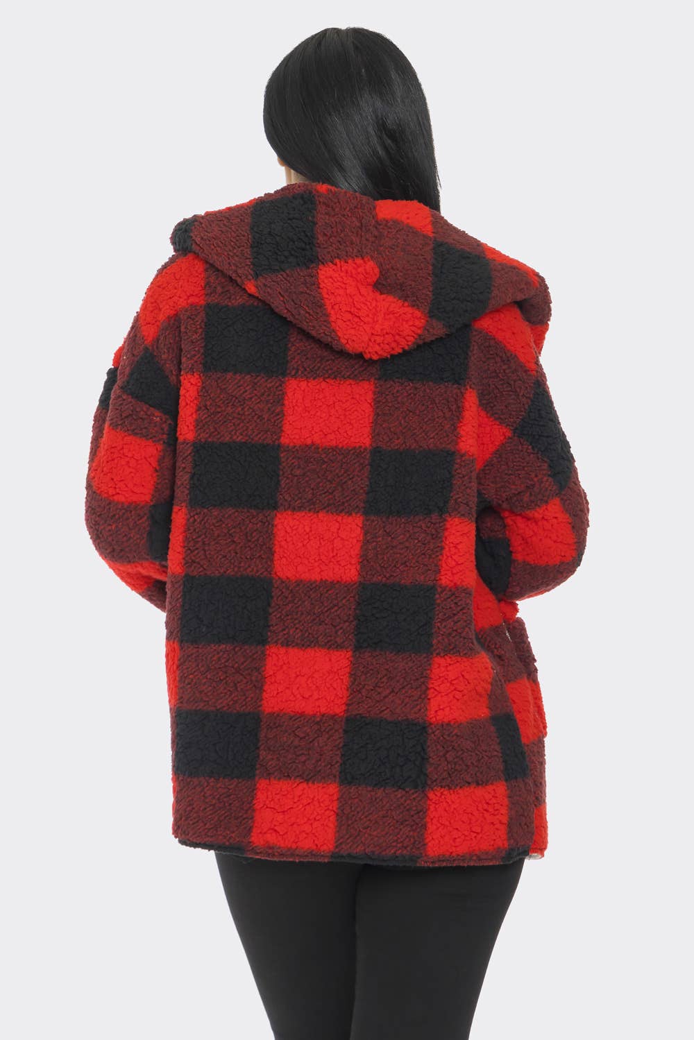 Lime All the Time - Wholesale Jacket - Women's - Teddy Bear Pattern Fluffy Fuzzy Fur Hoodie Jacket21