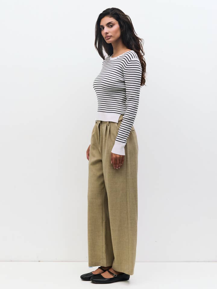 MOD REF - Wholesale Knit Sweater - Women's - The Taryn Sweater | Striped Knit Sweater8