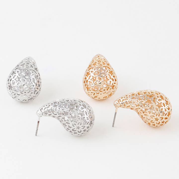 Multi Open Star in the Sky Teardrop Earrings for wholesale by 3AM BY H&D ACCESSORIES