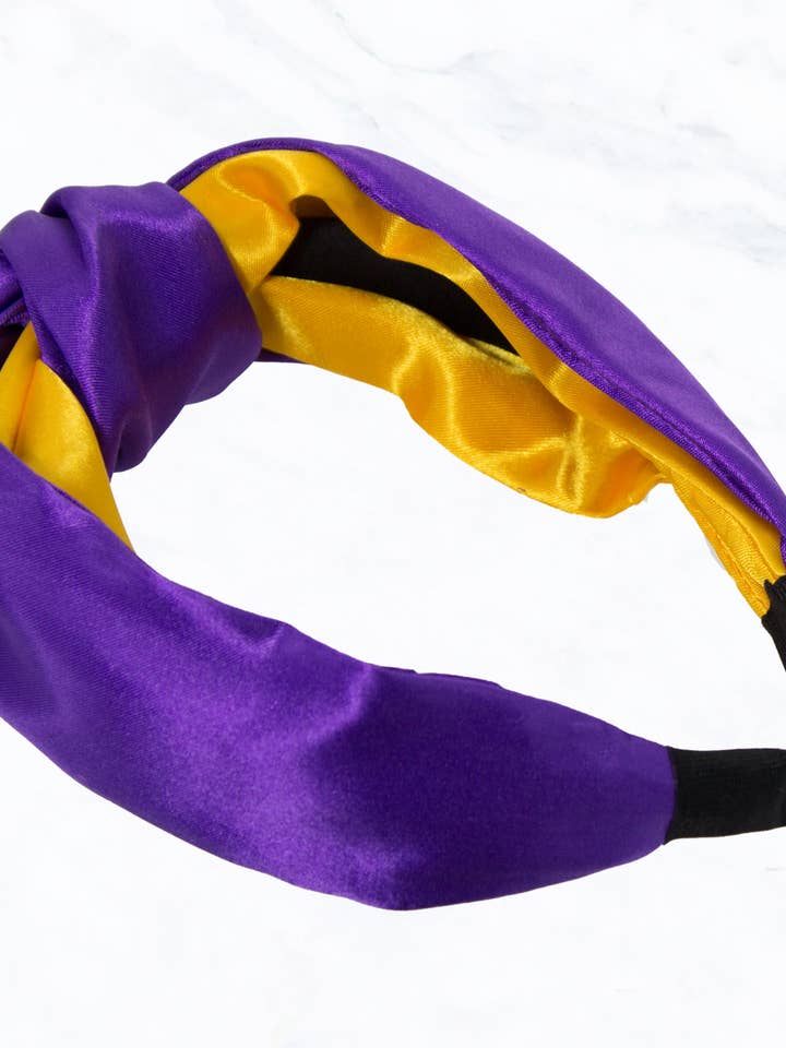 Knotted Fabric Gameday Colours Headband for wholesale by Suzie Q USA