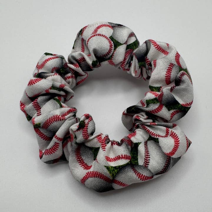 Baseball Scrunchie for wholesale by The Lanyard Boutique