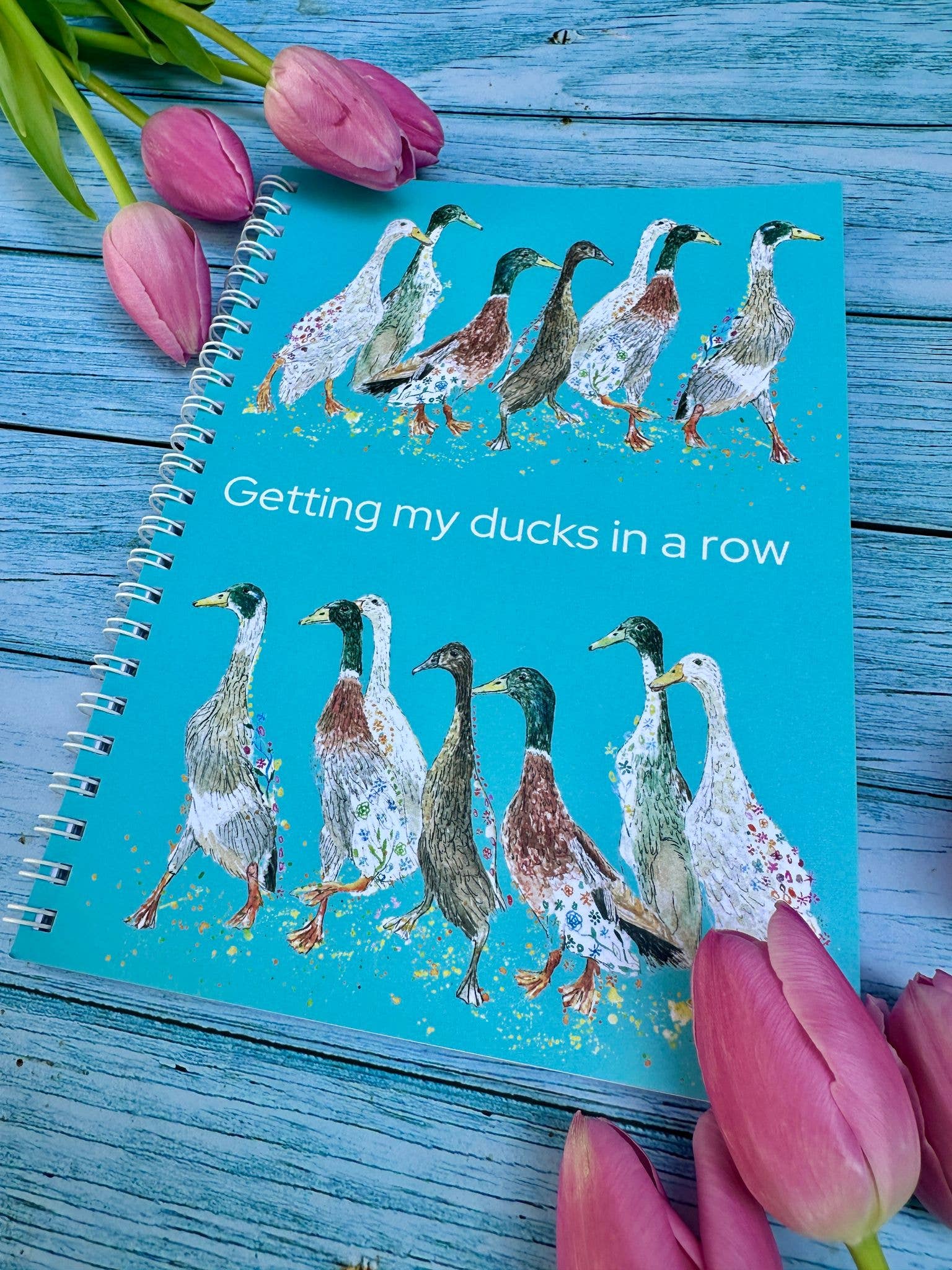 Jen Winnett Eco Artist - Wholesale Notebook - Ducks Funny Lined Eco Friendly A5 Notebook UK Made Notepad2