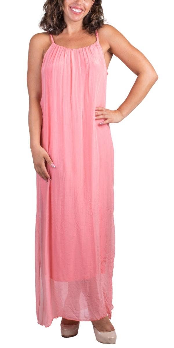 Gigi Moda - Wholesale Dress - Women's - Silk Spaghetti Maxi Dress33