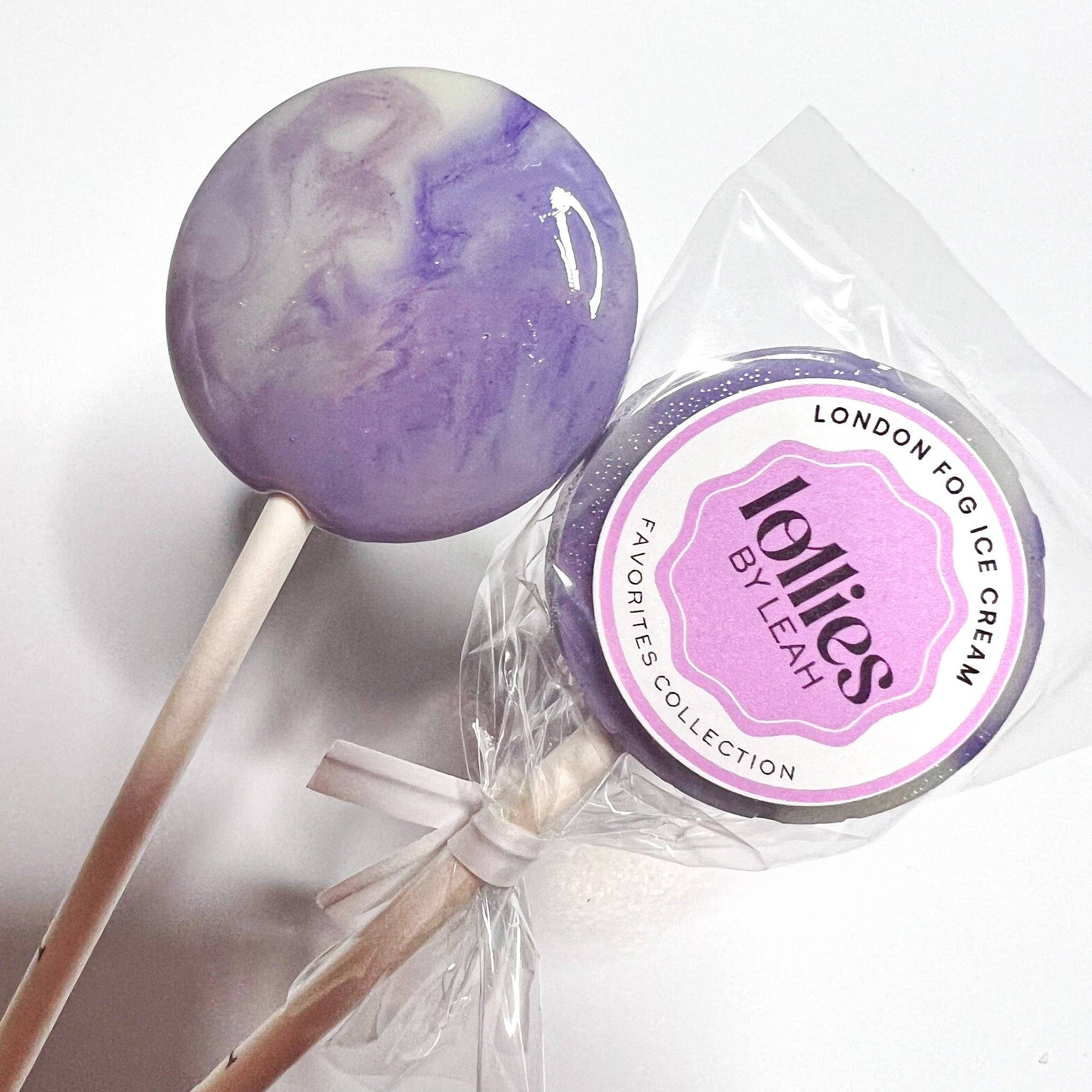 Lollies By Leah - Wholesale Lollipop - London Fog Ice Cream Lollipop (Lavender Earl Grey + Sweet Vanilla Ice Cream)1