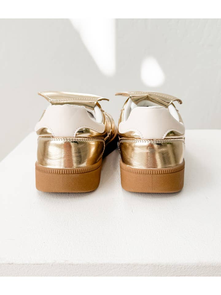 Naughty Monkey Open Pack - Wholesale Lifestyle Sneakers - Women's - Milan Metallic Sneaker in Gold2