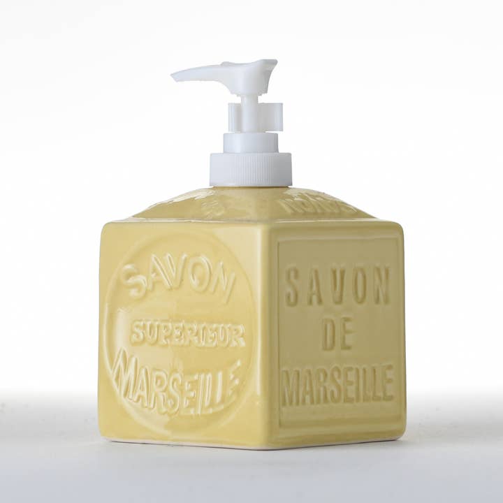 FRENCH SOAPS - Wholesale Soap Dispenser - Liquid Soap Dispenser Savon de Marseille (pack of 2)