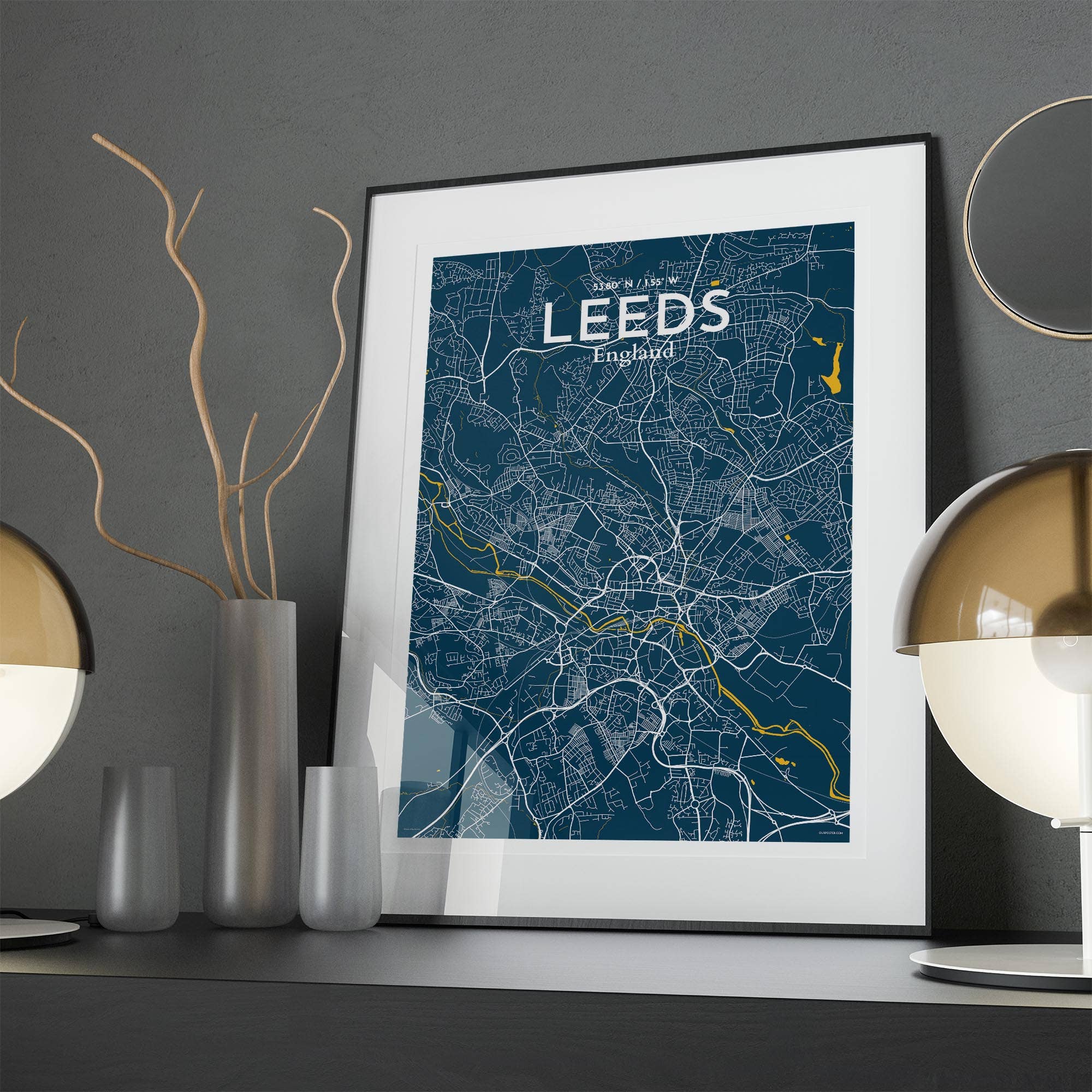 OurPoster.com – wholesale Poster – Leeds karta affisch198