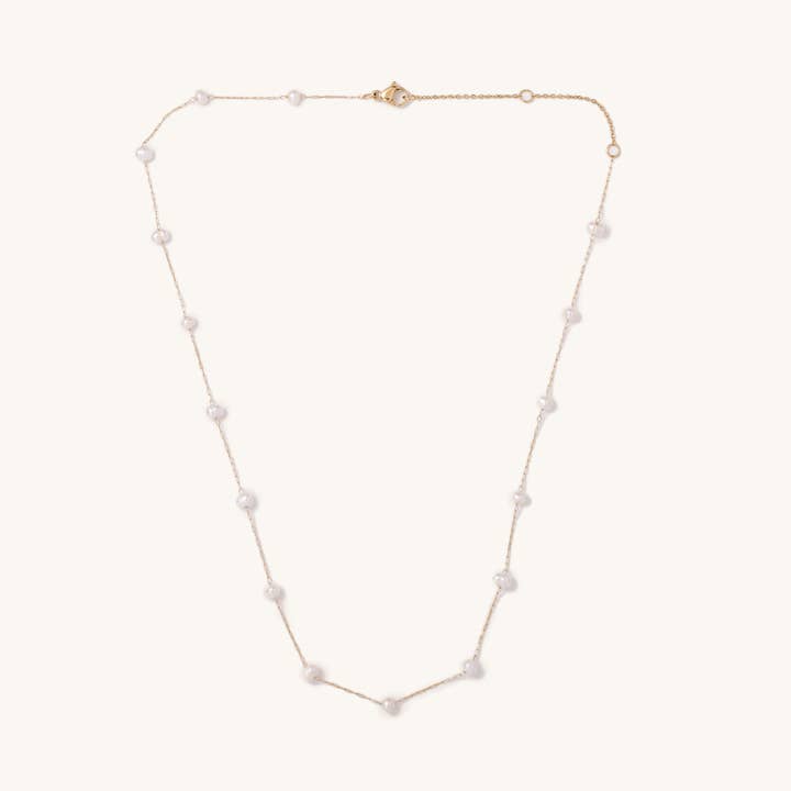 Camille Pearl Necklace for wholesale by Nikki Smith Designs
