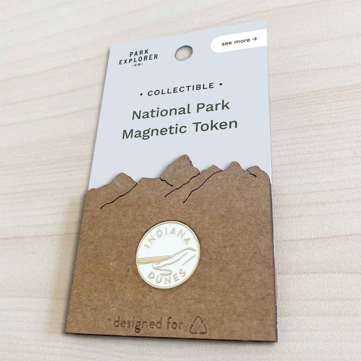 Indiana Dunes National Park Enamel Magnet for wholesale by Park Explorer Co.