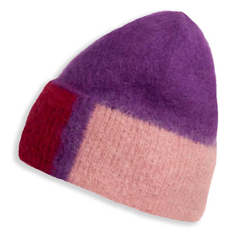 Börjesson Handskar - Vente Bonnet – femme - Bonnet tricoté Mona au style artistique2