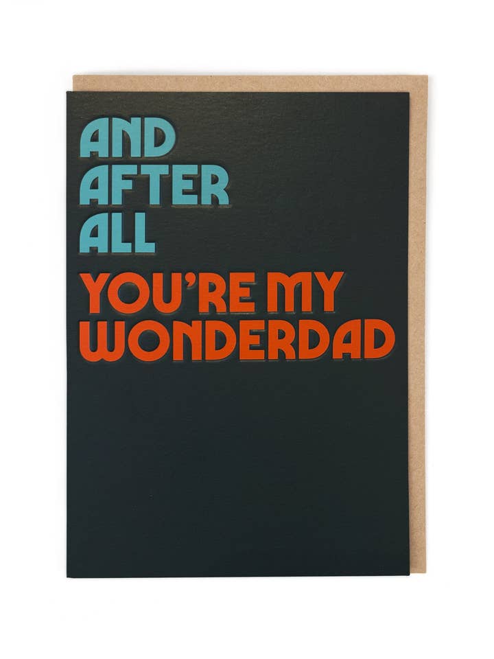 WONDERDAD for wholesale by Cath Tate Cards