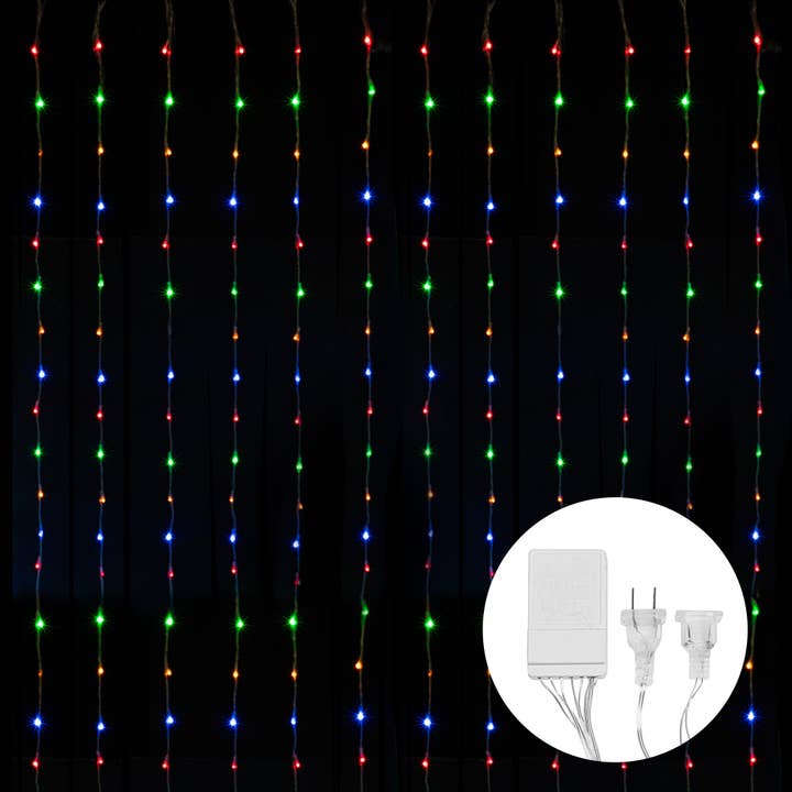 LED Waterfall Lights 600LED lights 12ft x 8ft - Multicolor for wholesale on Faire