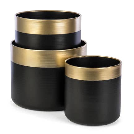Willow Group - Wholesale Plant Pot - S/3 TIN PLANTERS