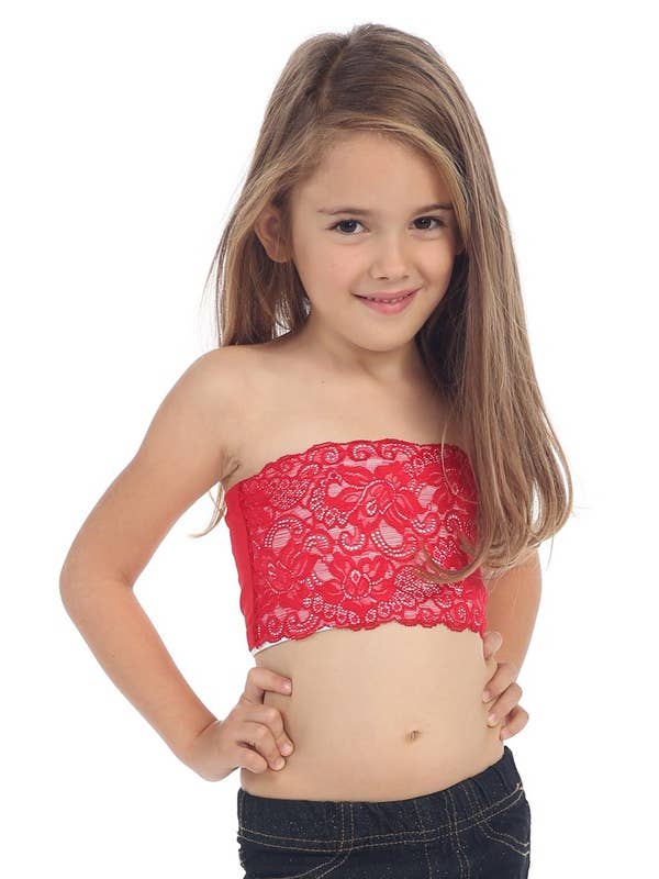 KurveShop - Wholesale Tank Top - Kids - KIDS LACE TUBE TOP6