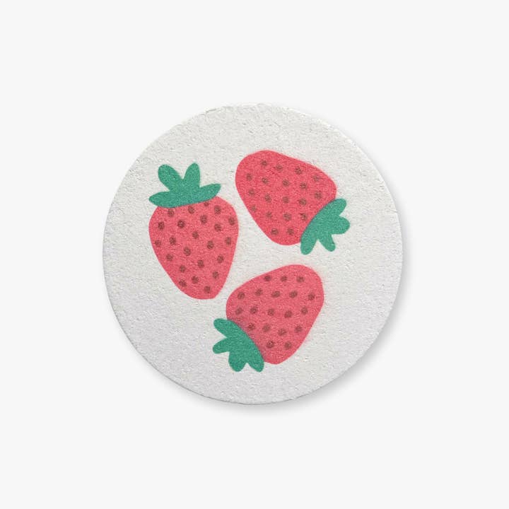 NATURE BEE - Wholesale Cleaning Sponge - Compressed Cellulose Sponge StrawberryÂ