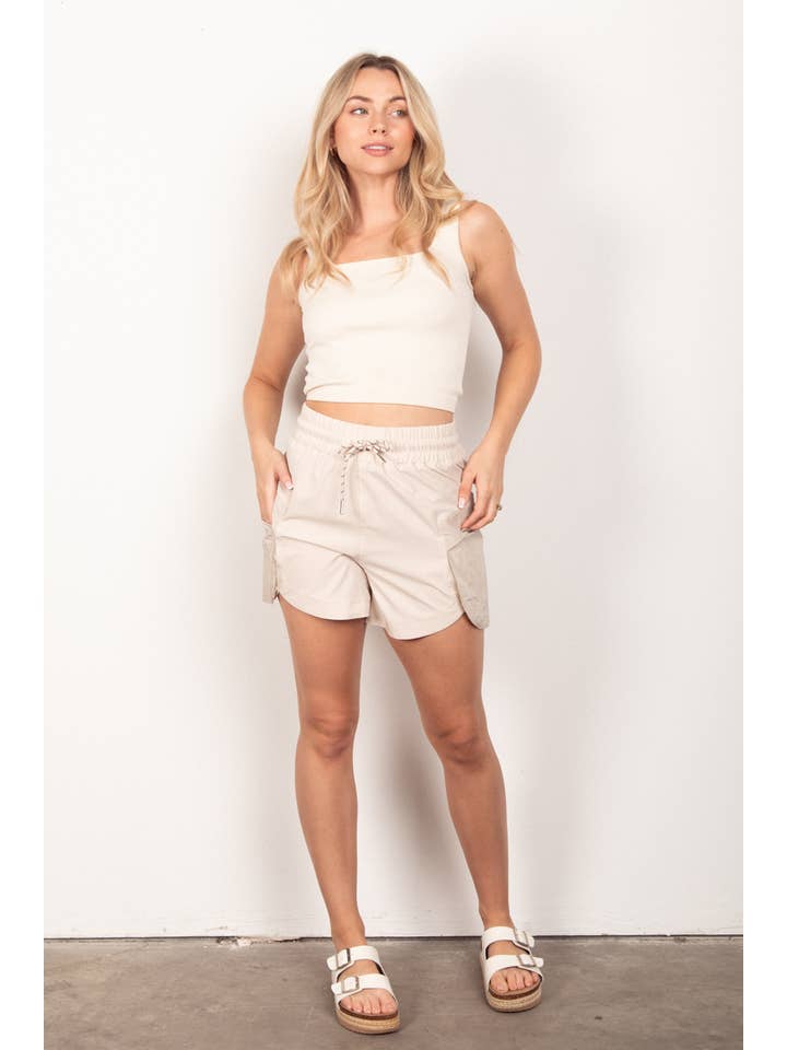 VERY J - Vendita all'ingrosso Pantaloncini sportivi - Donna - Pantaloncini cargo per abbigliamento sportivo con vita elastica NP7037616